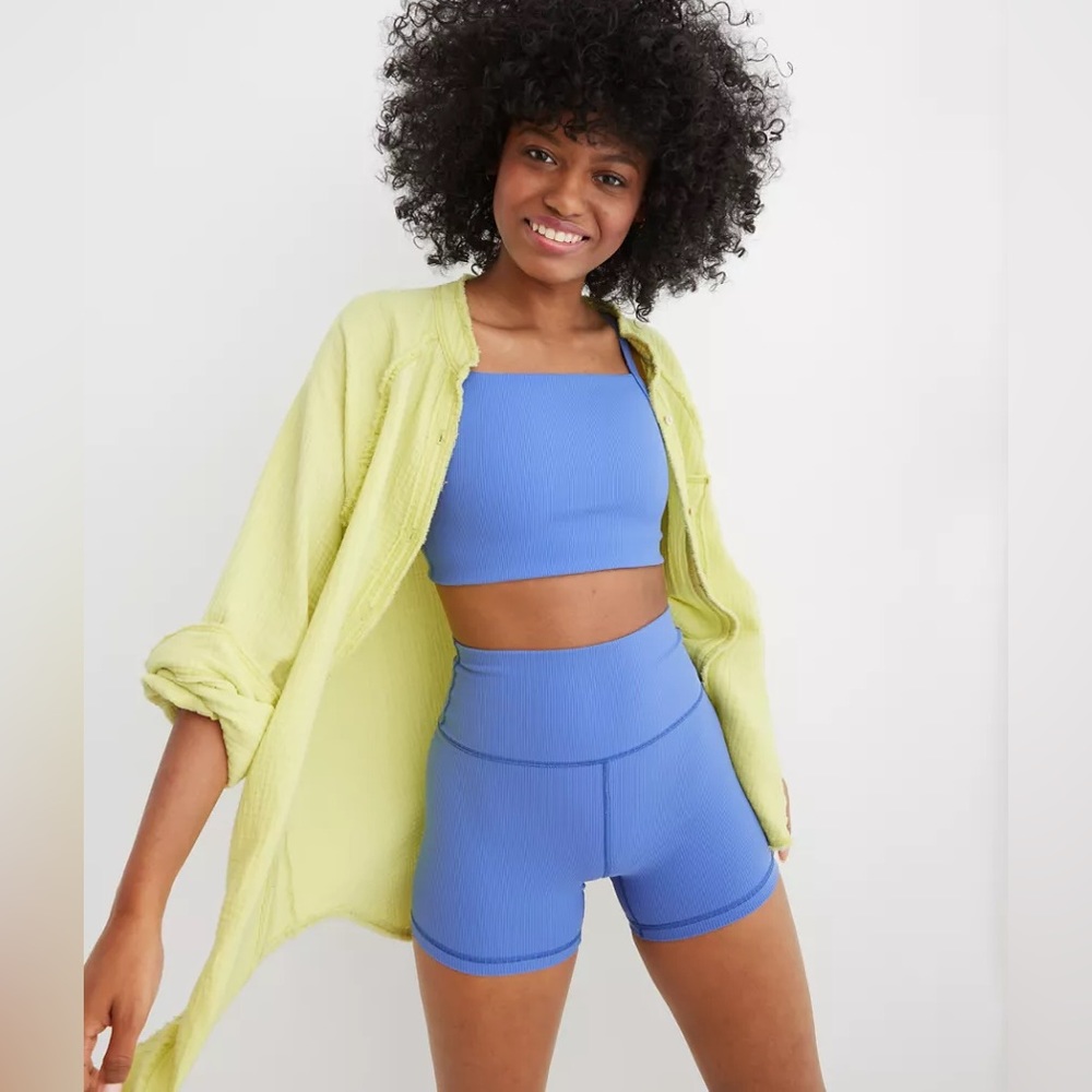 Aerie Pool to Party Swim Cover Up in Mint Colorway Women’s Oversized Top - Picture 5 of 5